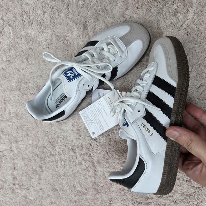 [국내매장판] 아디다스 키즈 운동화 삼바 OG White IE3679 IE3677