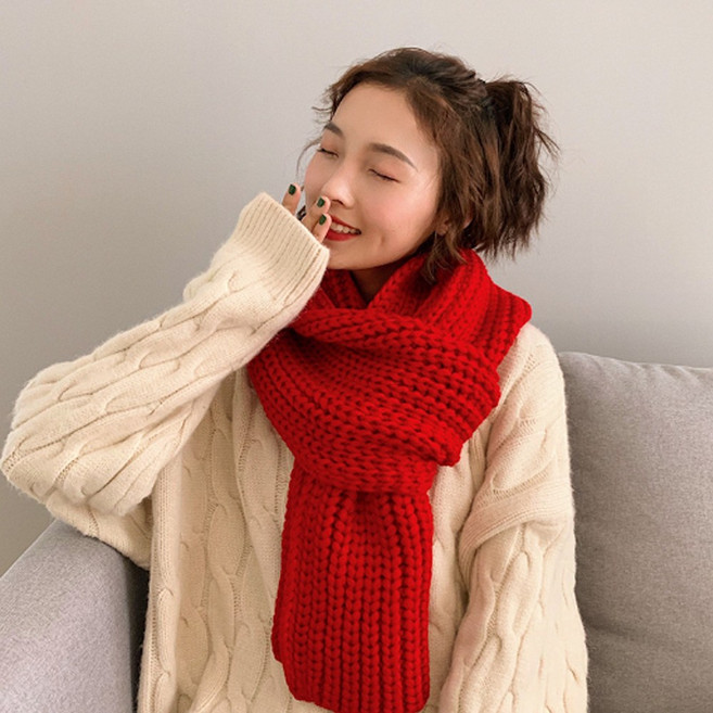 [hannal]페이크 양모니트 목도리