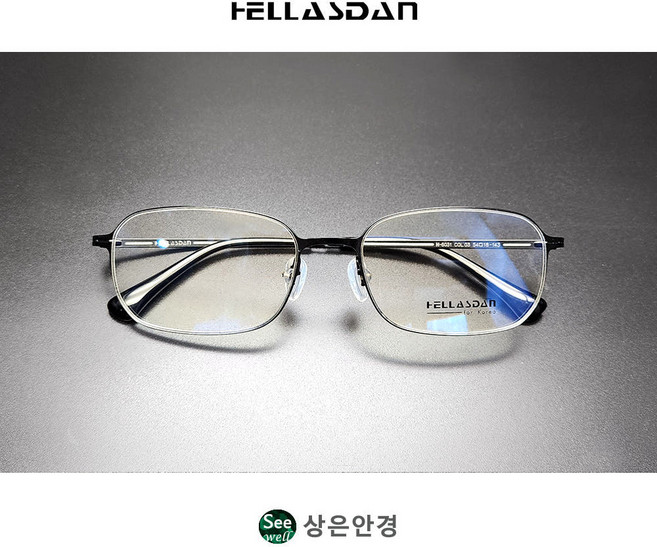 헬라스단 HELLASDAN H-6031 54 사이즈 라운드 스퀘어 실메탈 안경 (4종 택1)