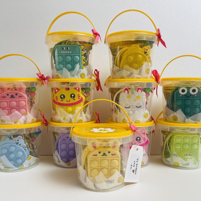 어린이집 유치원 구디백 답례품 팝잇동전지갑 장난감 간식 구성 바스켓 (생일축하 선물)