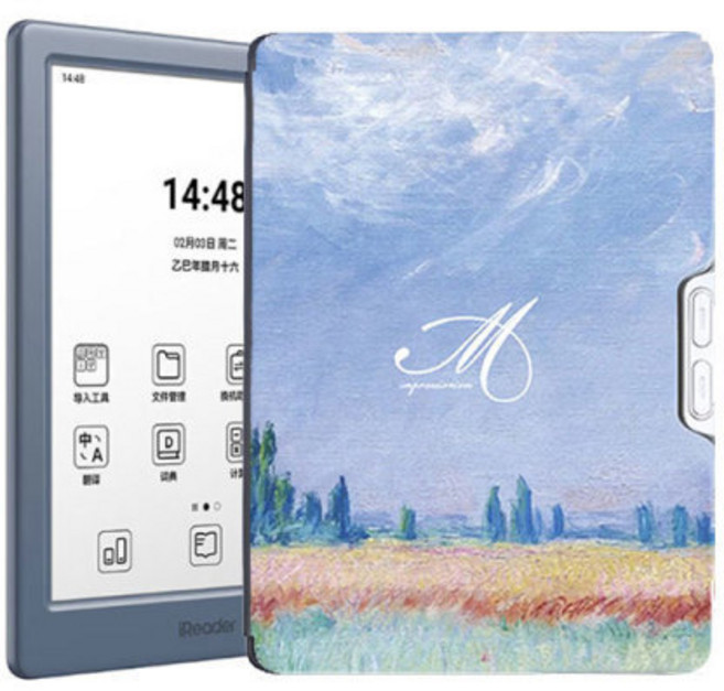 iReader Neo3 Ultra 전자책 이북리더기 6인치 잉크 스크린 2000mAh 4+64G 블루+블루케이스, Wi-Fi, 64GB, 본체