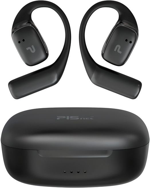 하루종일 착용해도 편안한 오픈형 블루투스 이어폰 피스넷 사운드핏 / 강력한 통화품질 / 골전도 대체, 피스넷 사운드핏 블랙