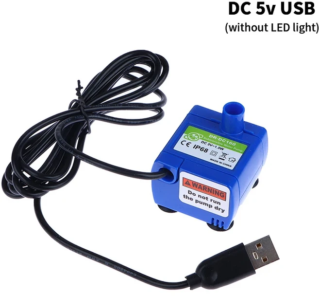 미니 DIY 저소음 모터 펌프 5V DC USB 액세서리 DR-DC160 애완 동물 고양이 마시는 그릇 디스펜서, 01 A1, 1개