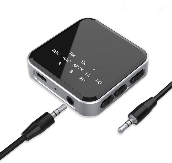 v5.2 블루투스리시버 송수신기 듀얼 페어링 무선 동글이 차량용 오디오 AUX잭 스테레오 이어폰 헤드폰 TV, JA230, 혼합색상, 1개