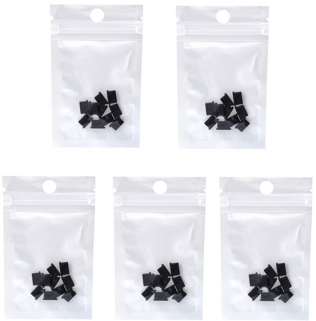 티놀지 C타입 충전 단자 포트 먼지마개 실리콘, 50개, 블랙