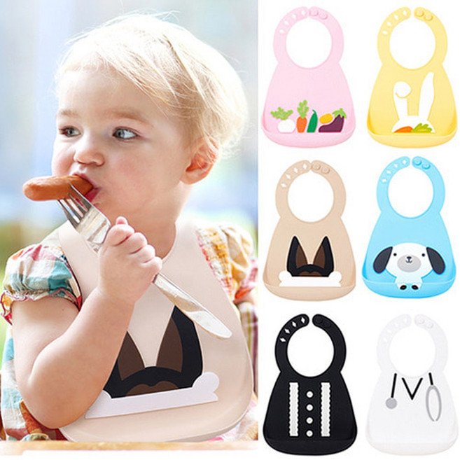 릴린저 실리콘 아기 턱받이, 1개, 1개, 1개입