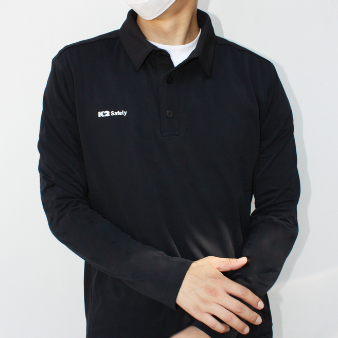 [당일배송] K2 데일리 PK 카라 티셔츠 간절기 기모 겨울 남녀공용 90~120 3버튼