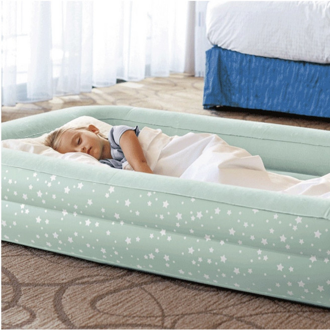 [인텍스 공식 판매처] 인텍스 휴대용 유아배드 (Intex Toddler Air Mattress) 유아용 매트리스, 아이보리