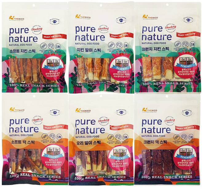 퓨어네이쳐 크런치 스틱 강아지 개껌, 치킨 말이 스틱, 175g, 1개