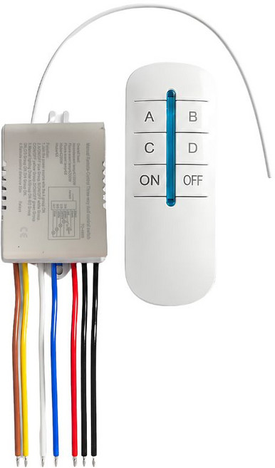 觀意 QOROS 遙控燈具開關 智慧無線電燈控制器 多路分控開關面板 家用DIY智能燈控, 1個, 燈具開關 智慧燈控四路