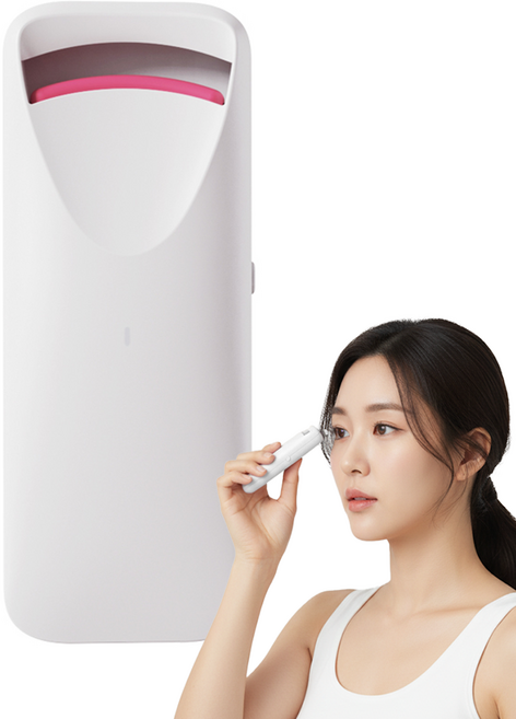 나무팩토리 온열 뷰러형 속눈썹고데기, 화이트