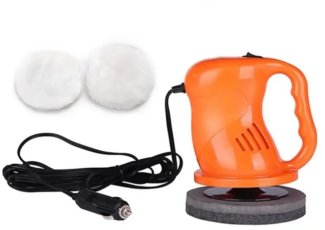 휴대용 12V 자동차 광택기 디링용 전동 버퍼 왁서 및 스크래치 제거용, 02 Orange
