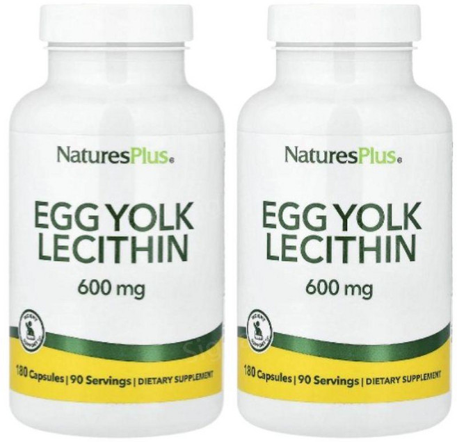 네이처스플러스 계란노른자 레시틴 180캡슐 2개 포스파티딜 에그요크 Lecithin