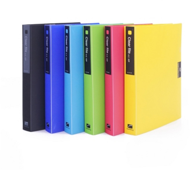 희망화일 A5 크리어파일 40매 1개, 청색