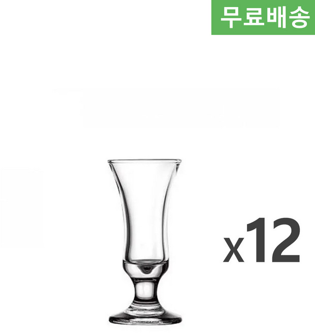 12p BOX 파사바체 보스턴 샷 글라스 28ml 44404 리큐어글라스, 1박스