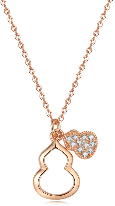 YANGTA 여성용 18K 심플 패션 조롱박 목걸이