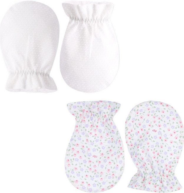 오가닉붐 여름용 잔꽃 손싸개 2종 세트