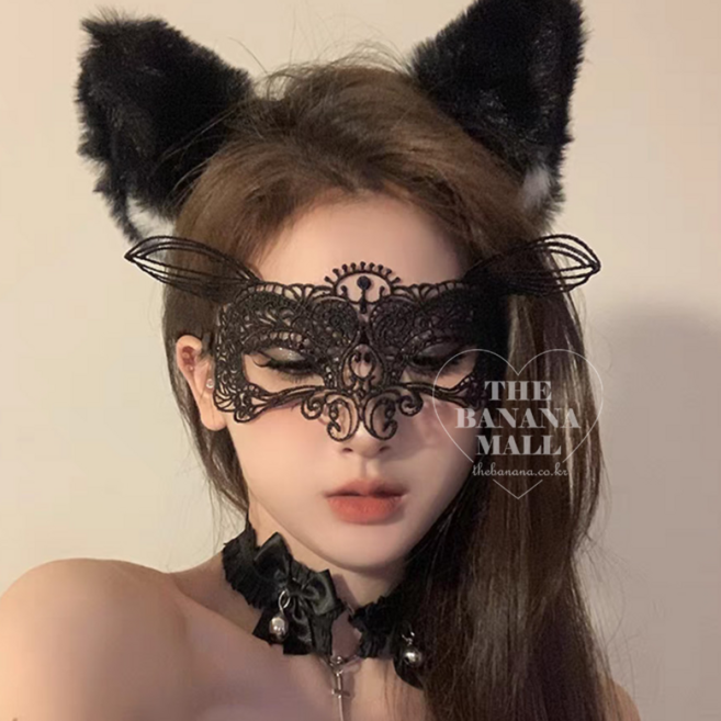 더바몰 레이스 자수 마스크 가면 코스튬 코스프레