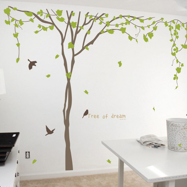 아트픽스 포인트 벽지 스티커 창문 벽 유리창 데코 스티커, 꿈의나무