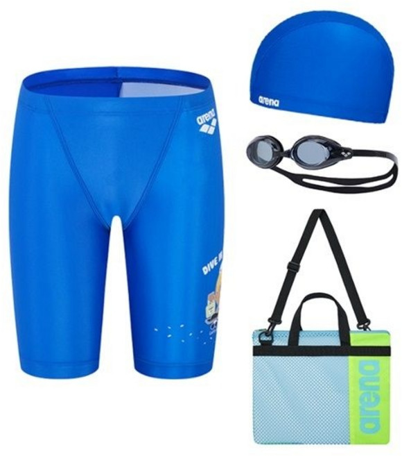 백화점정품 아레나 수영복 도너리 남아동 4부 키트 A4BB1KB04_ROY 남자 남성