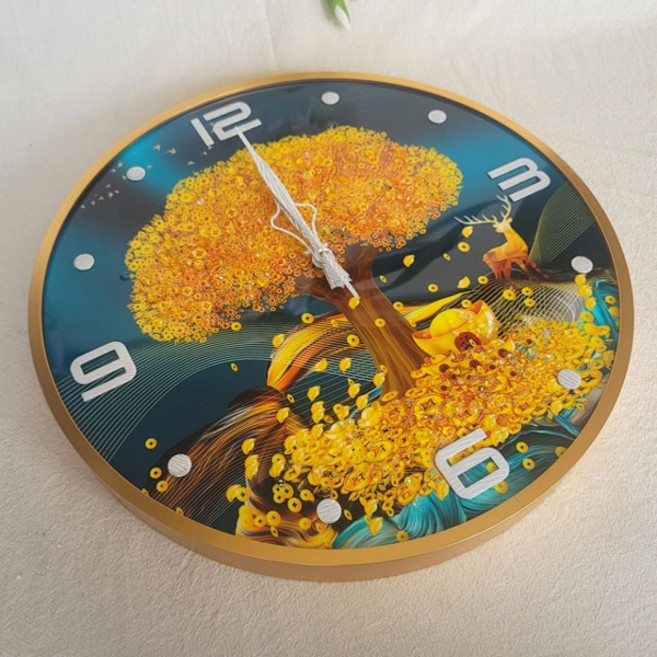 금전수 벽시계 풍수 거실 인테리어 벽걸이 시계 매장 집들이 개업 선물