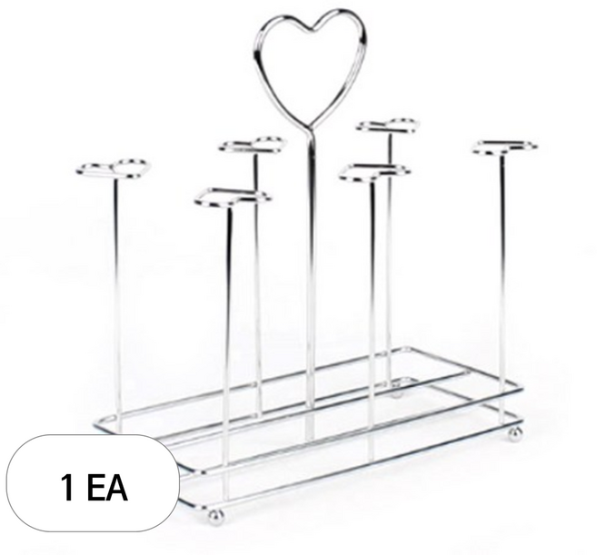 레벤호프 스텐 하트 6p 머그잔걸이, ivory, 1개