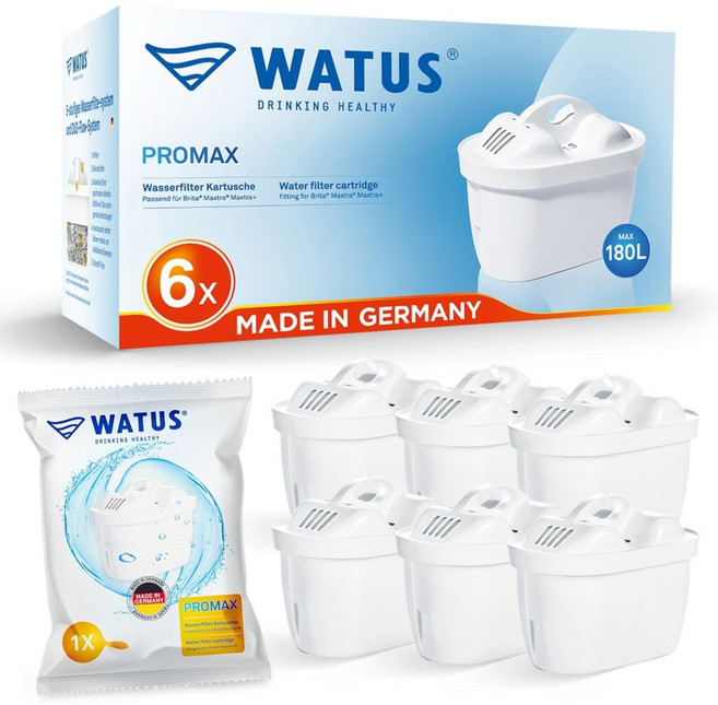 WATUS 필터 독일제 (브리타 정수기 맥스트라 필터 호환) 6개입, 6개, Watus_Promax_6X