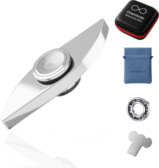 원미닛 풀메탈 피젯스피너 프리미엄 핸드토이, 1. 화이트 대거, 실버, 1개