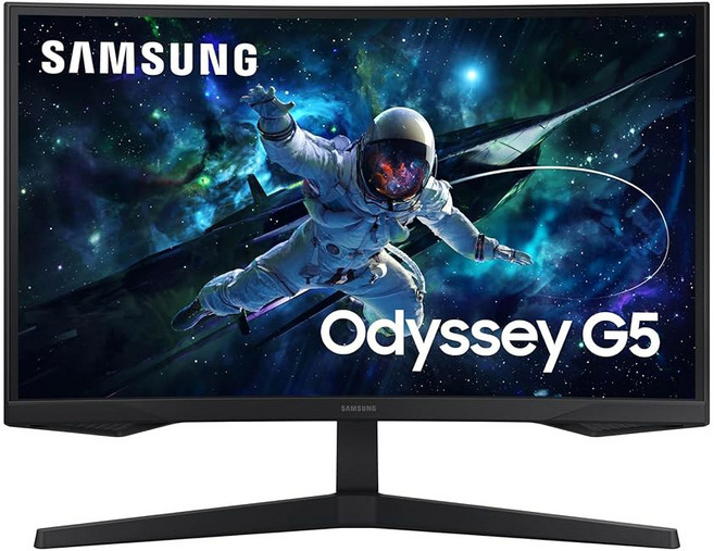 32인치 오디세이 G55C 시리즈 QHD 1000R 커브드 게이밍 모니터 1ms MPRT HDR10 165Hz AMD 라데온 프리싱크 아이 케어 글레어 프리 선명한, 27-inch