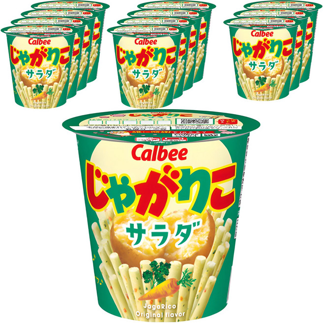 가루비 쟈가리코 사라다 맛, 57g, 12개
