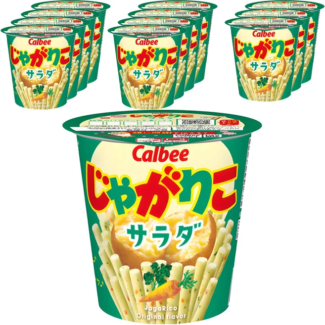 가루비 쟈가리코 사라다 맛, 57g, 12개 - 쿠팡