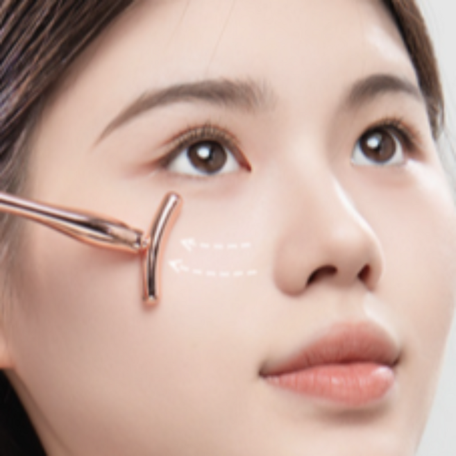 마리오네트주름 광대뼈축소 옆광대축소 불독살없애기 팔자주름운동기구 볼처짐리프팅 안면비대칭교정기, 1개, 골드