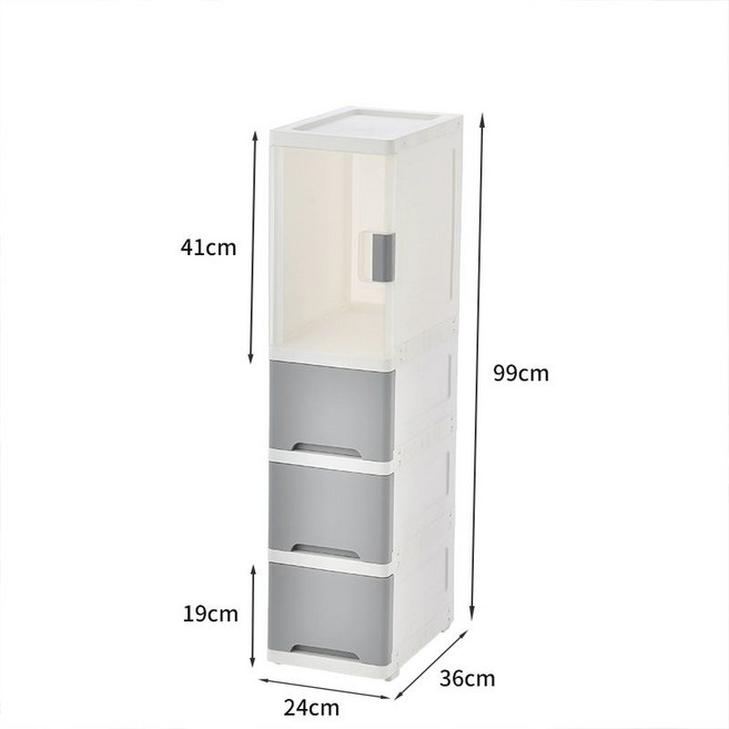 냉장고 틈새 수납장 김치 홈카페장 키큰장 주방 팬트리 홈카페 빌트인, 1단, 24cm 1문 3서랍