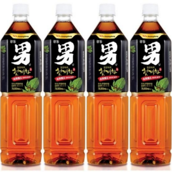 남자 같이 진한 광동 남자 헛개차 1.5L, 12개