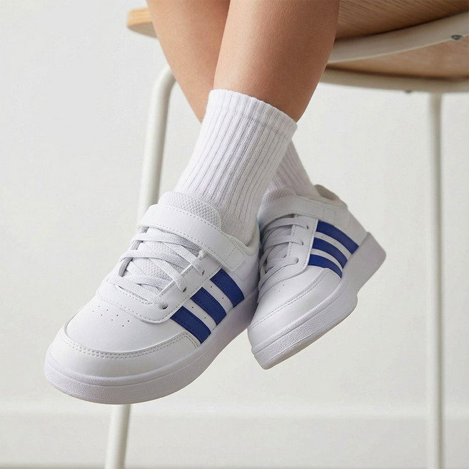 아디다스 주니어운동화 브레이크넷 2.0 화이트 블루 아동벨크로 키즈화 신발물티슈증정