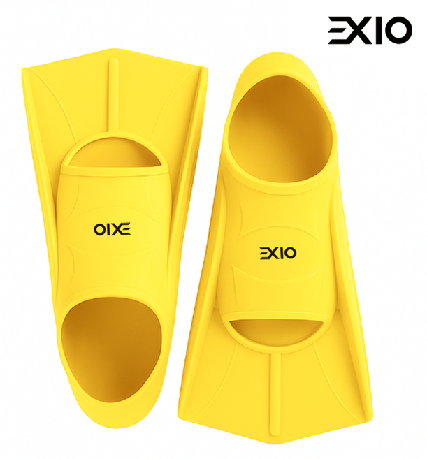 오리발 숏핀 스노쿨링 + 메쉬백 증정 사이즈 200mm~290mm, 옐로우