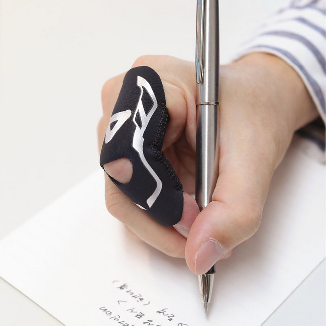 AQ 핑거 가드 손가락 보호대 중지 검지 엄지 지지대 밴드, 1개, 블랙