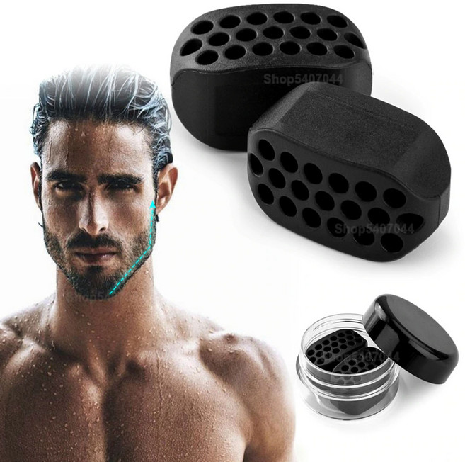 턱근육토너 공 얼굴 탄력 페이스 노화 실리카 턱 뺨 리프팅, 블랙 KGD02490, 1개