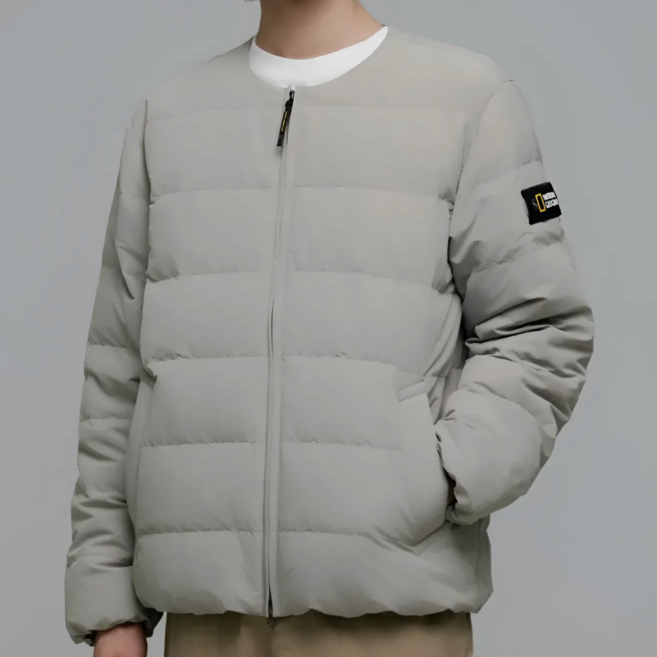 [국내매장판] 내셔널지오그래픽 남녀공용 헤론 U넥 경량 구스다운 점퍼