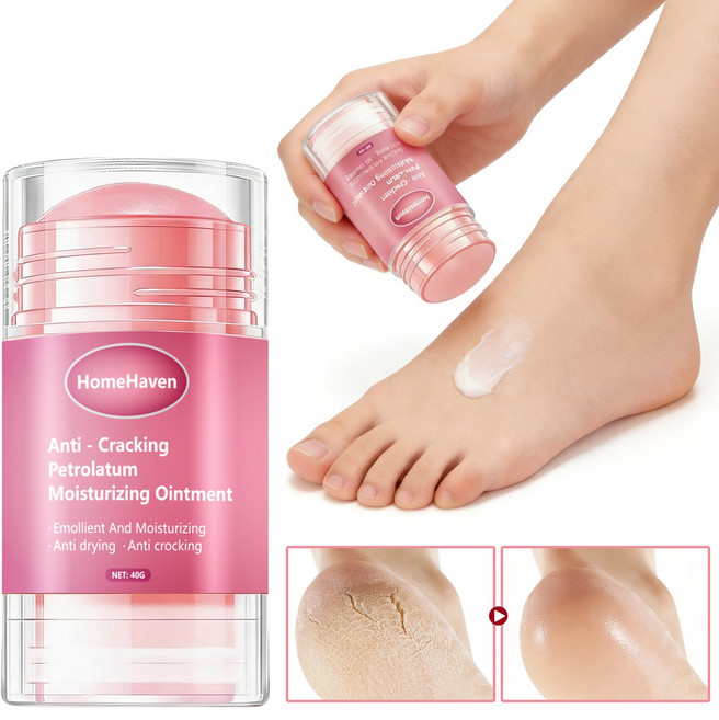 [국내배송/당일출고] 바세린 유사 복숭아향 손발 전용 보습크림 우레아 함유 각질 제거 발뒤꿈치 굳은살 연화제, 40g, 3개