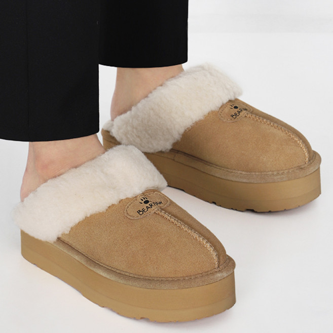 베어파우 RETRO LOKI 양털 슬리퍼 데일리 캐주얼 방한 신발