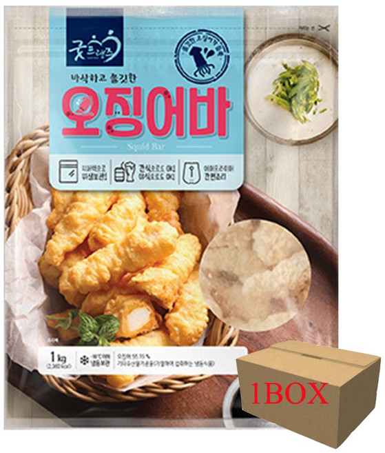굿프랜즈 오징어바 1BOX 1kgX10개, 10개, 1kg