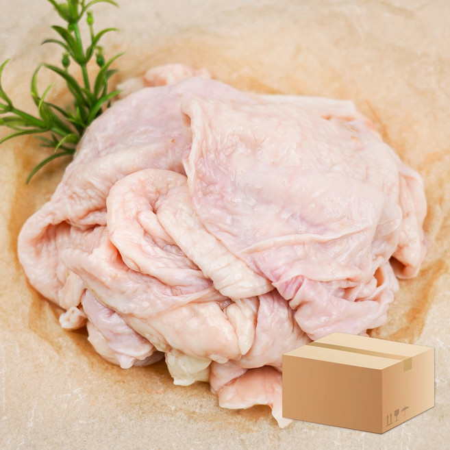 국내산 닭 껍데기 10kg(1kg x 10팩) 껍질 업소용 꼬치 스킨 야키토리, 단품, 단품