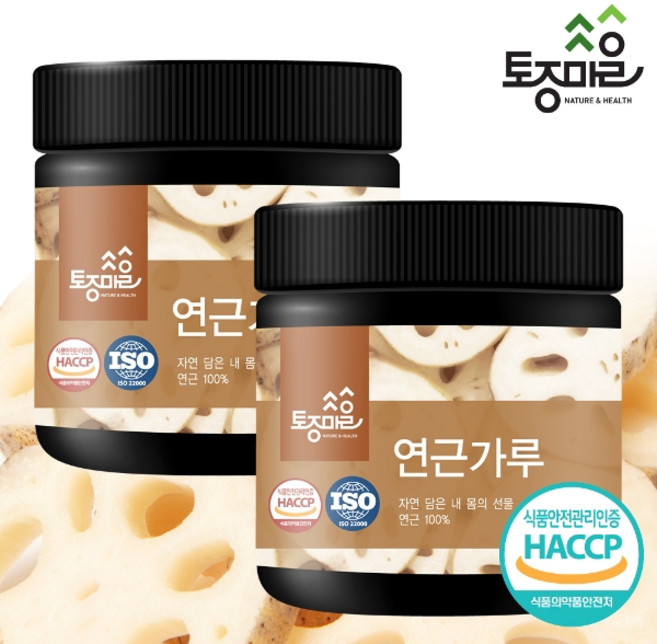 [토종마을] HACCP인증 국산 연근가루 300g, 2개
