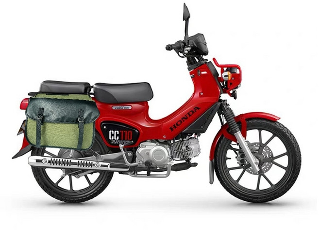 OD 오토바이 스쿠터 CC110 CT125 슈퍼커브 방수가방 새들백 사이드백 가방, E 한쌍