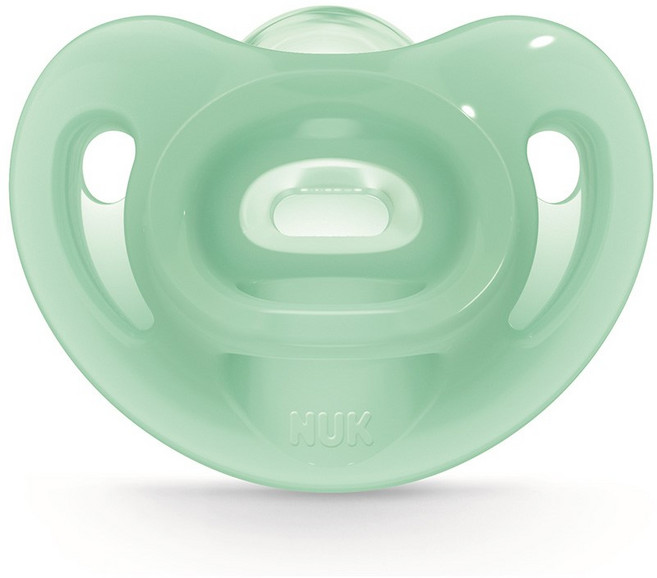 누크 센서티브 올실리콘 노리개젖꼭지, S1(0~6개월), 그린, 1개