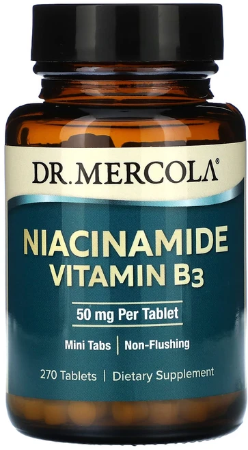 Dr. Mercola 나이아신아마이드 비타민B3 50mg 270정, DrMercola나이아신아마이드비타민B350mg270정, 1개 - 쿠팡