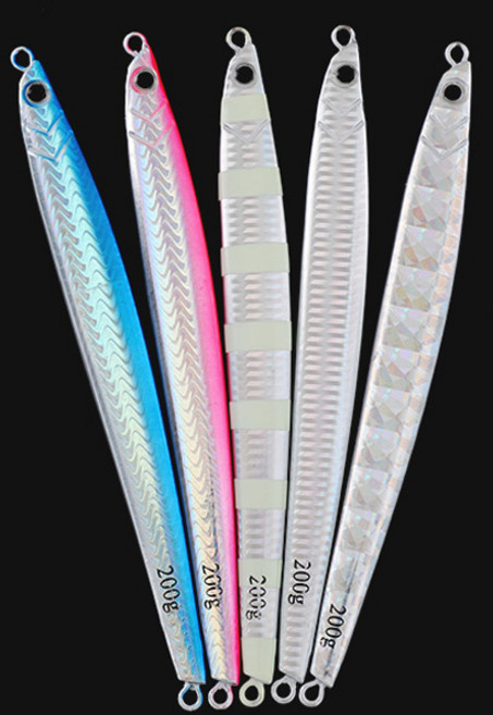 딥헌터 빅게임 롱 메탈지그 방어 부시리 삼치 대구, 1개, 300g, 핑크