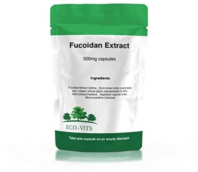 영국 ECO-VITS 후코이단 추출물 500MG 240베지캡슐, 1개, 240정