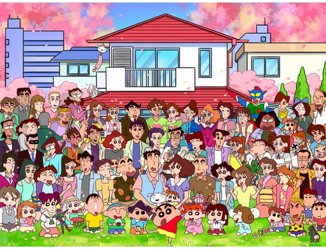 Merero 짱구 직소퍼즐 1000피스 만화 짱구 퍼즐, 1개, 짱구01